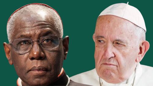 Robert Sarah y Papa Francisco