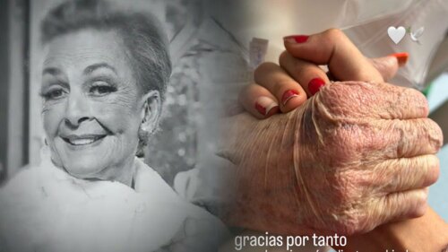 Talina Fernández mano con Paula Levy