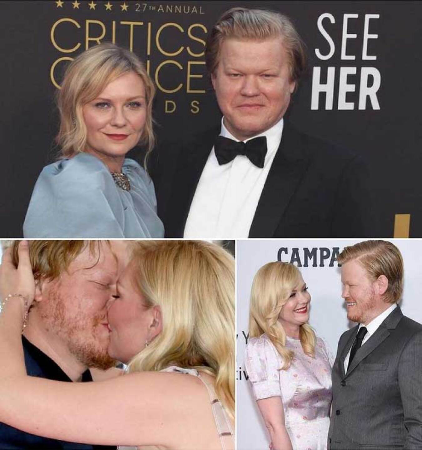 Kirsten Dunst y Jesse Plemons iniciaron su relación en el 2016