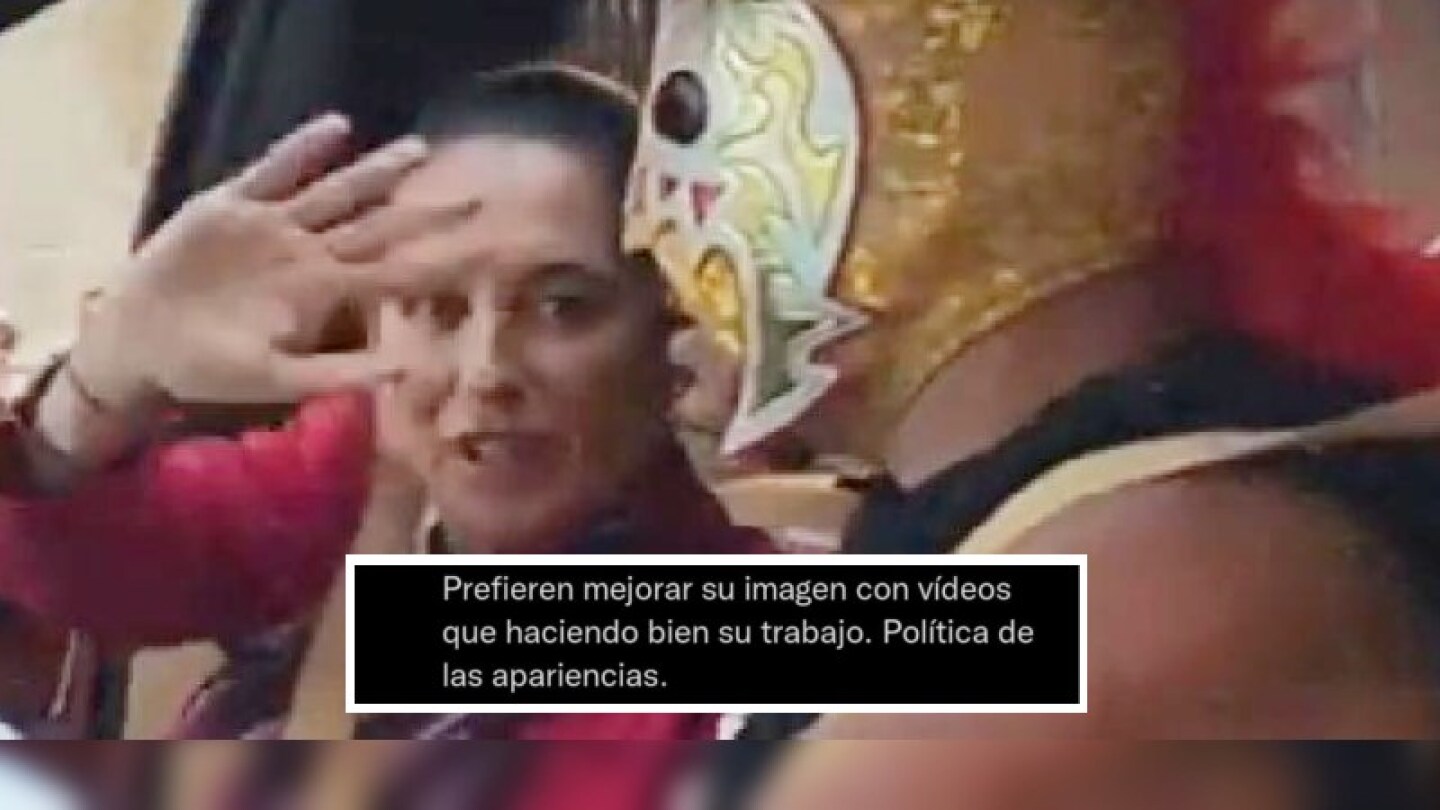 Escorpión Dorado hace frente a críticas por video con Claudia Sheinbaum; en redes lo defienden