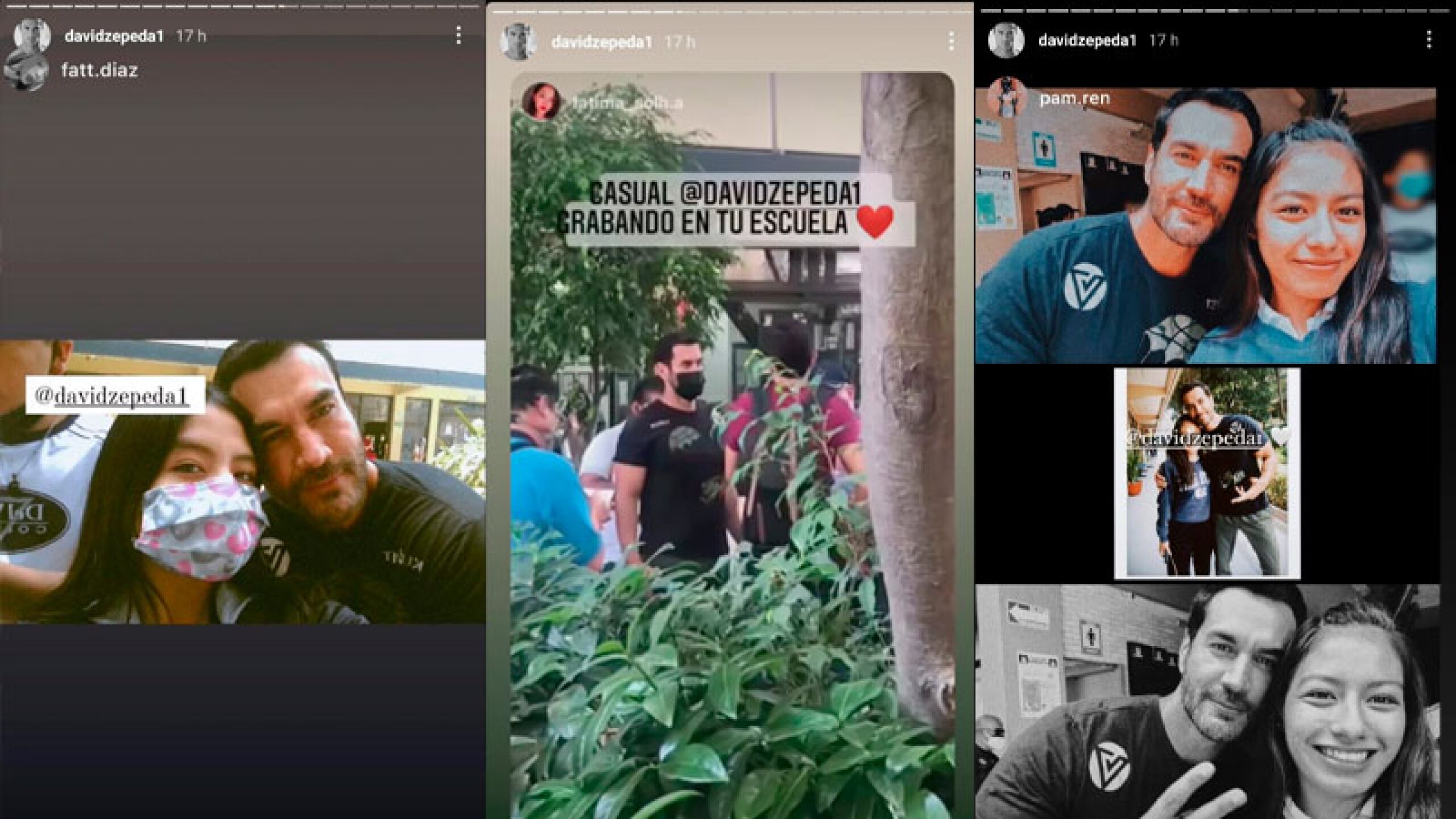 David Zepeda visitó una escuela