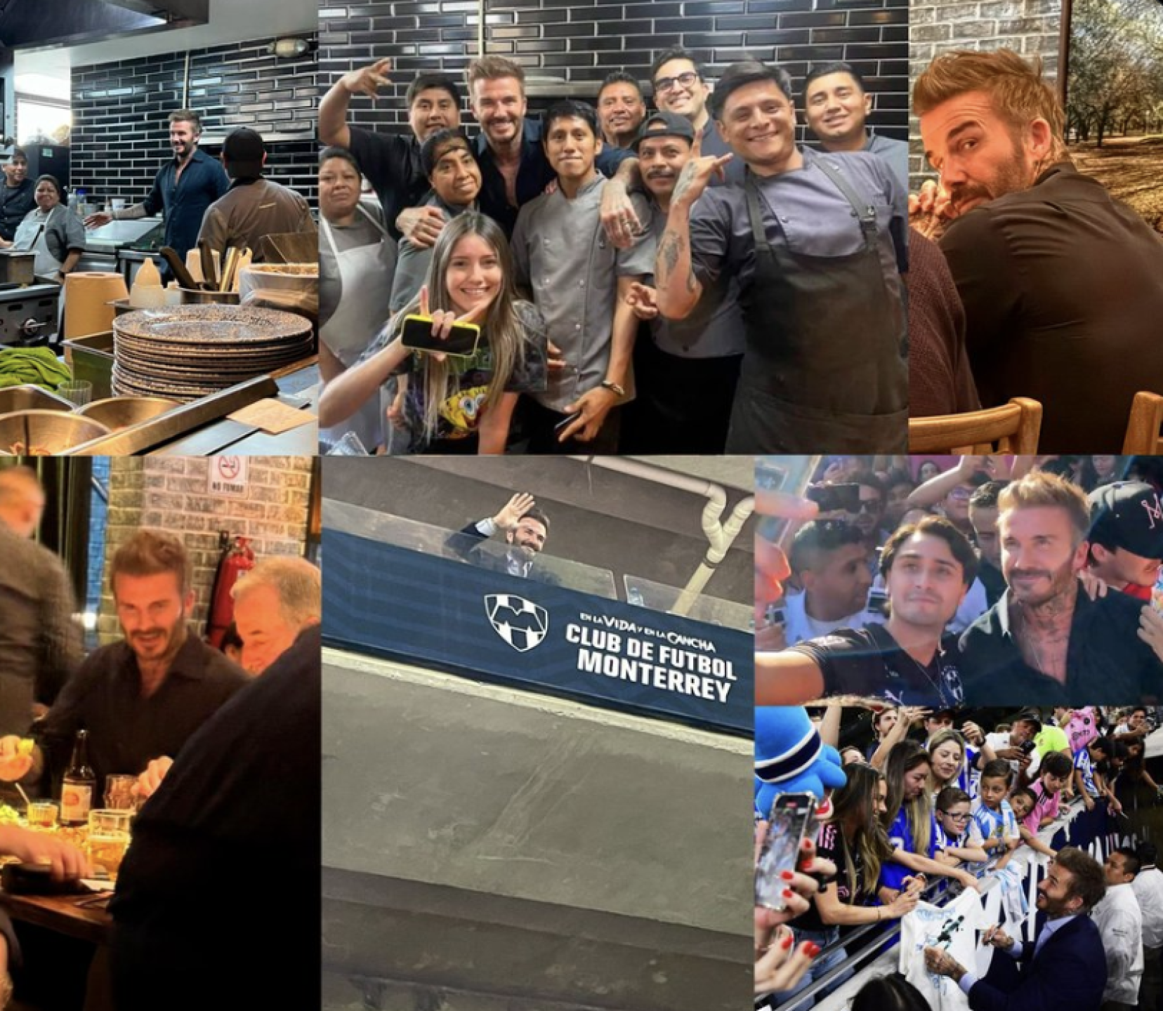 David Beckham de visita en Monterrey: comió, bebió y se dejó consentir por sus fans ¡tipazo!