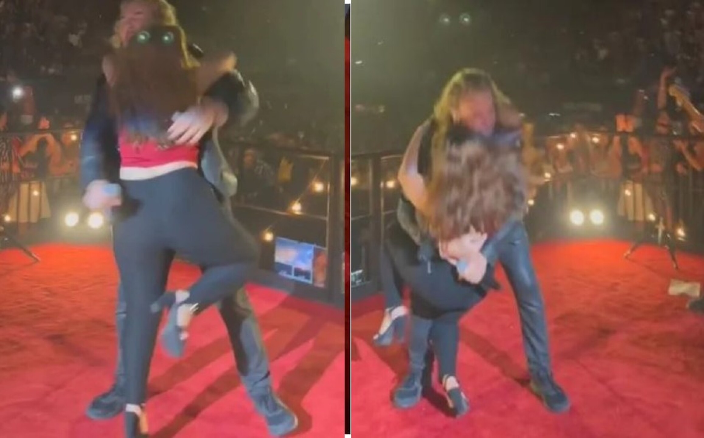 Fan intentó que Fher, de Maná, la cargara y terminó tirándolo