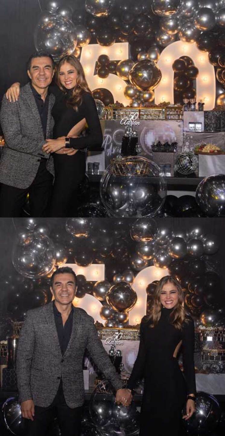 Adrián Uribe festejó sus 50 años
