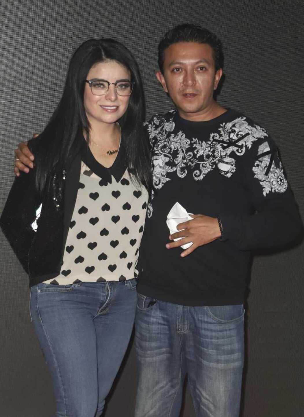 Violeta Isfel y su pareja Raúl Bernal