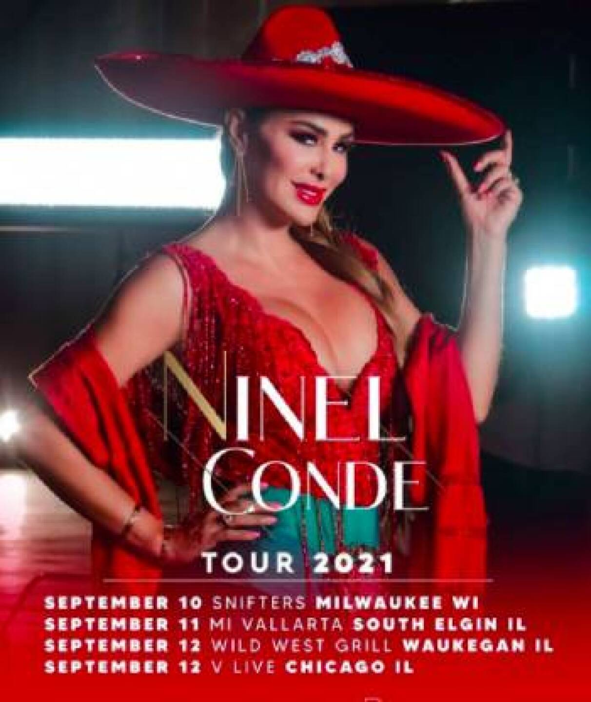 Ninel Conde anuncia conciertos