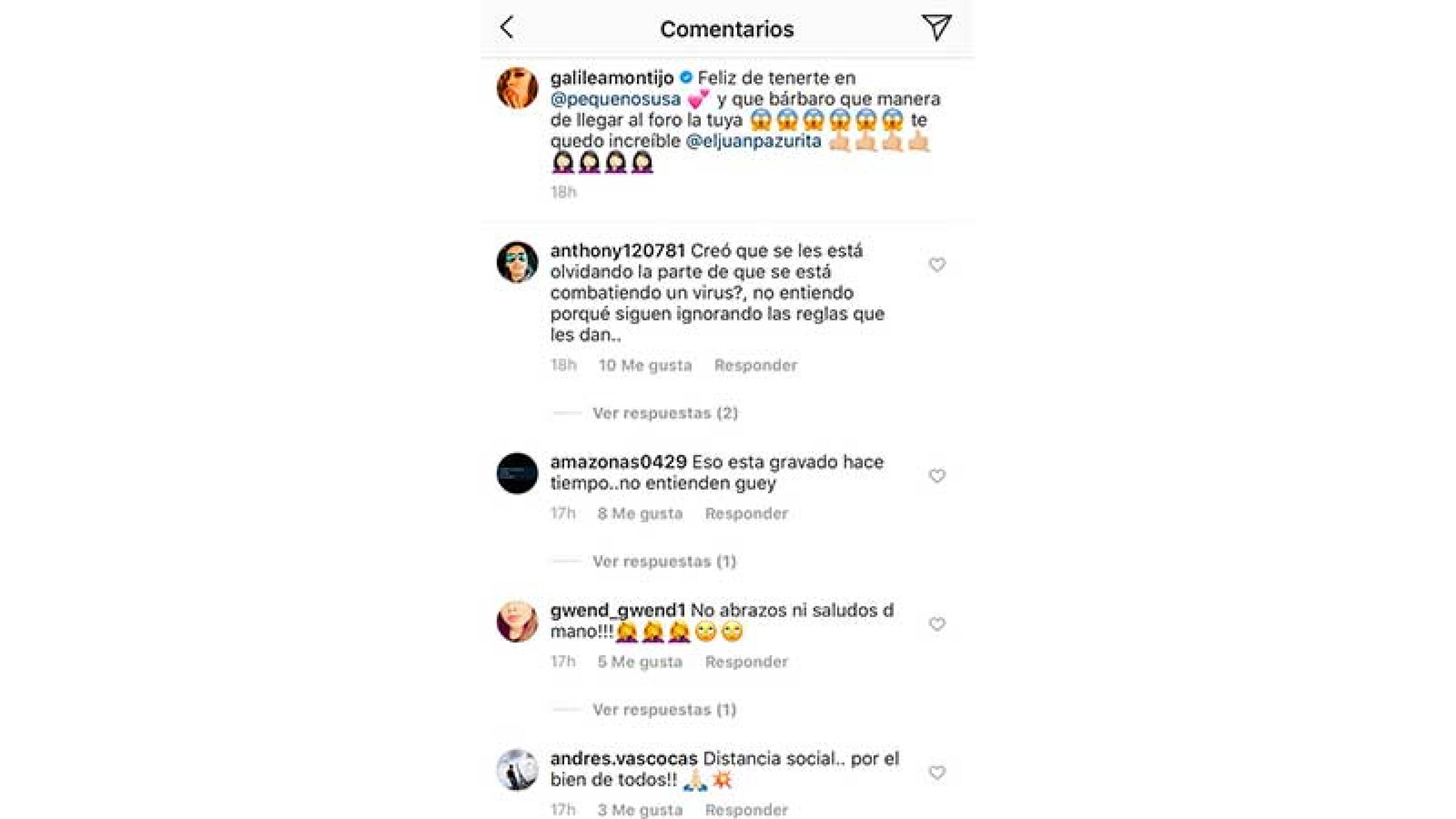 Comentarios contra Galilea Montijo