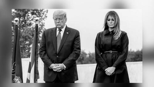 Donald Trump y su esposa.