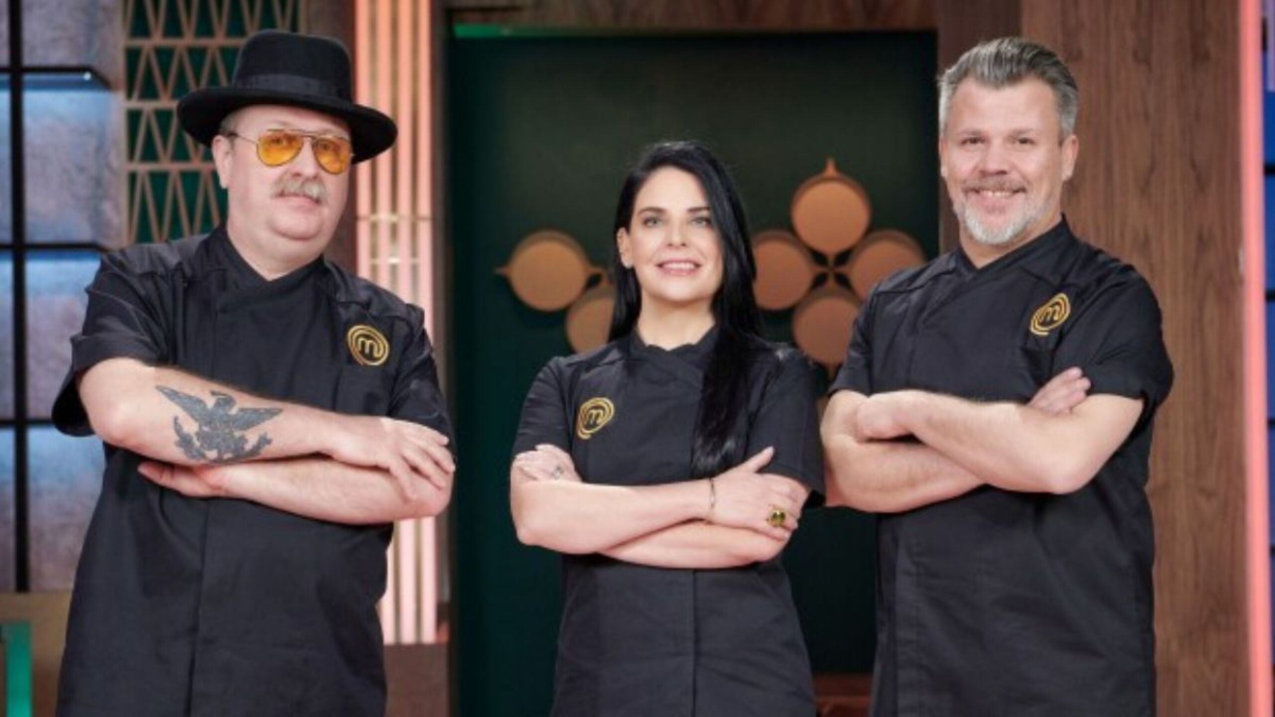 Zahie Téllez Poncho Cadena y Adrián Herrera en MasterChef Celebrity
