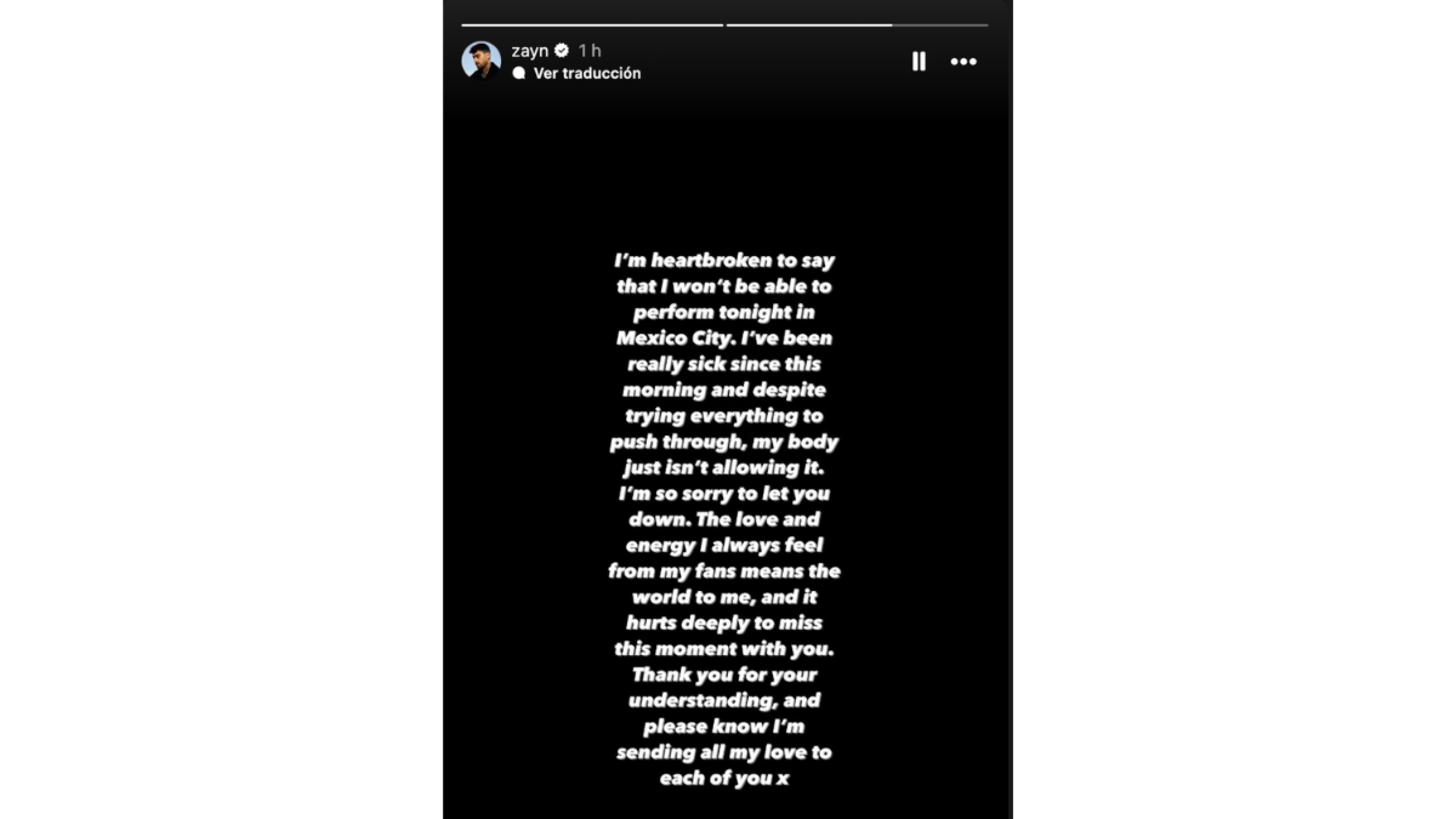 Zayn Malik cancela concierto en Ciudad de México por problemas de salud