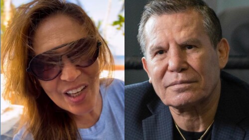 Yolanda Andrade y Julio César Chávez