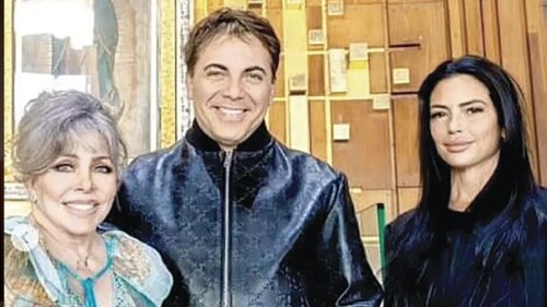 Verónica Castro, Cristian Castro y Mariela Sánchez
