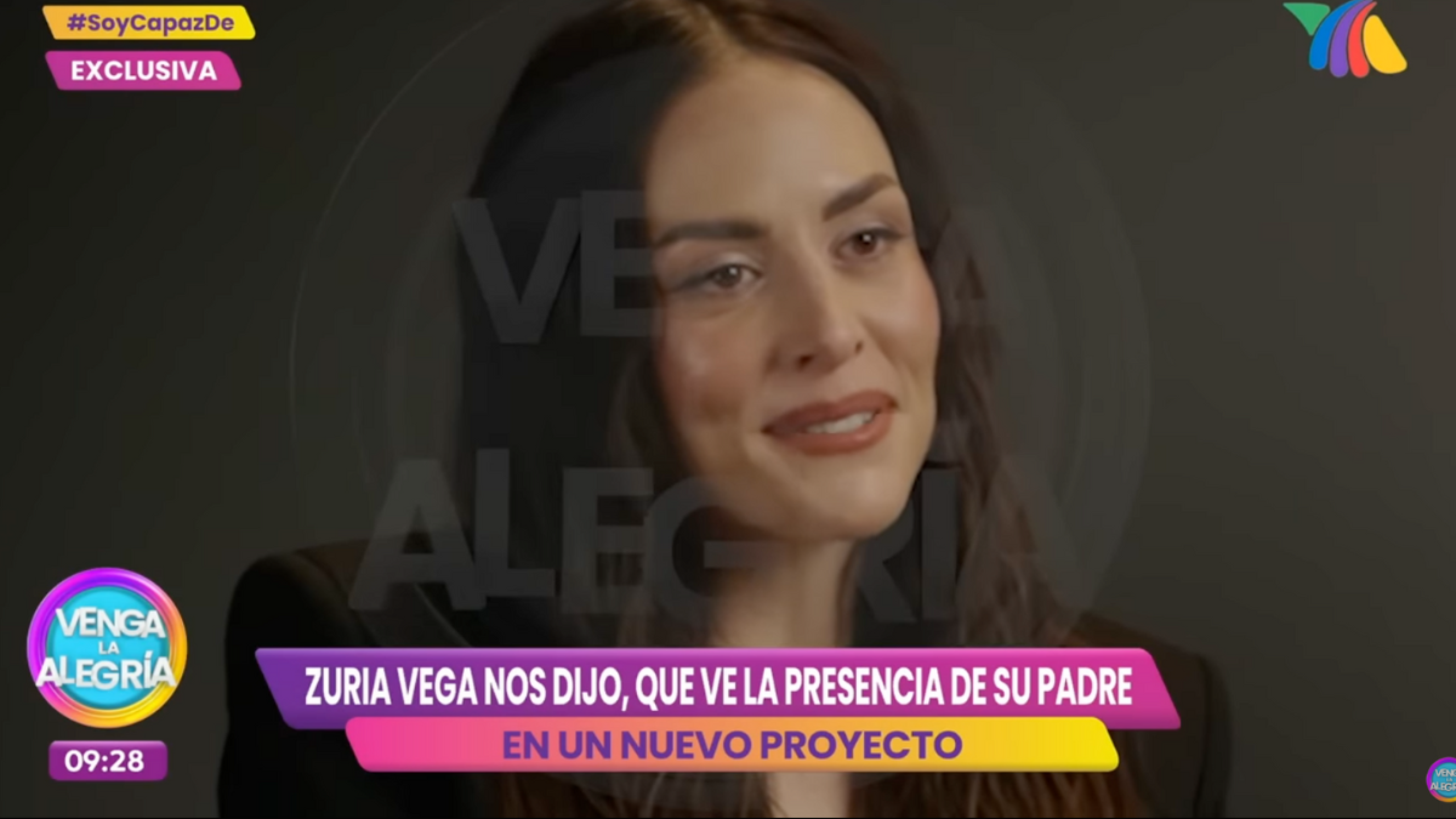 Zuria Zuria Vega confiesa que Gonzalo Vega, su padre, aún la acompaña… a 9 ...