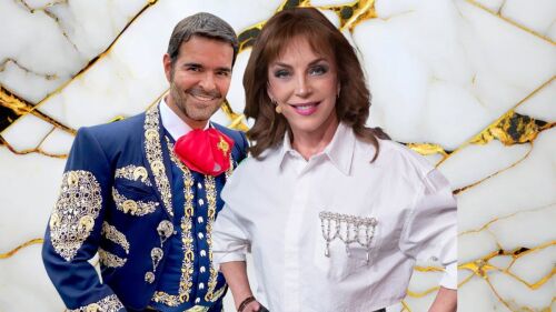 Pablo Montero y Laura Flores