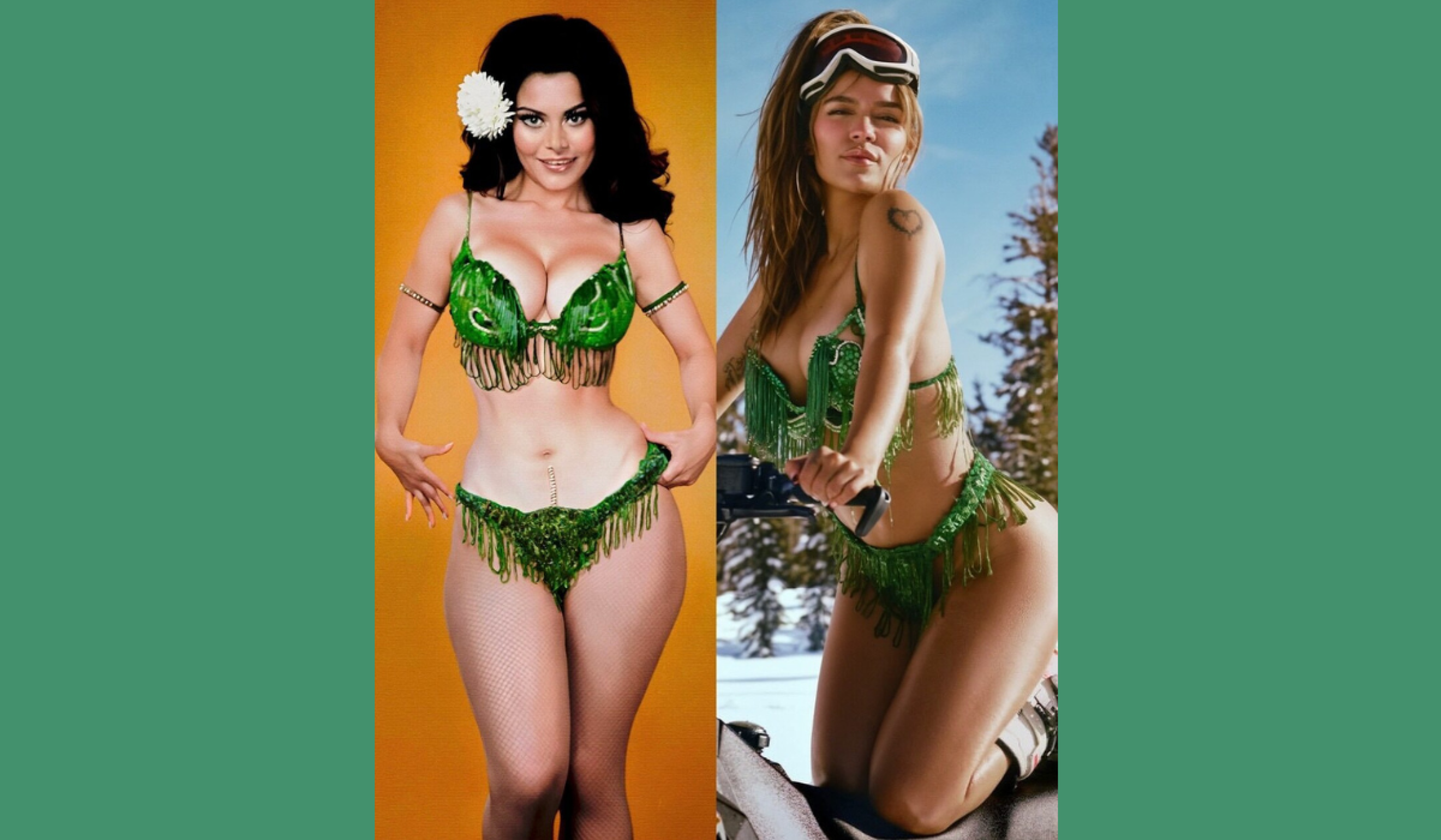 Karol G y Rossy Mendoza con el mismo bikini