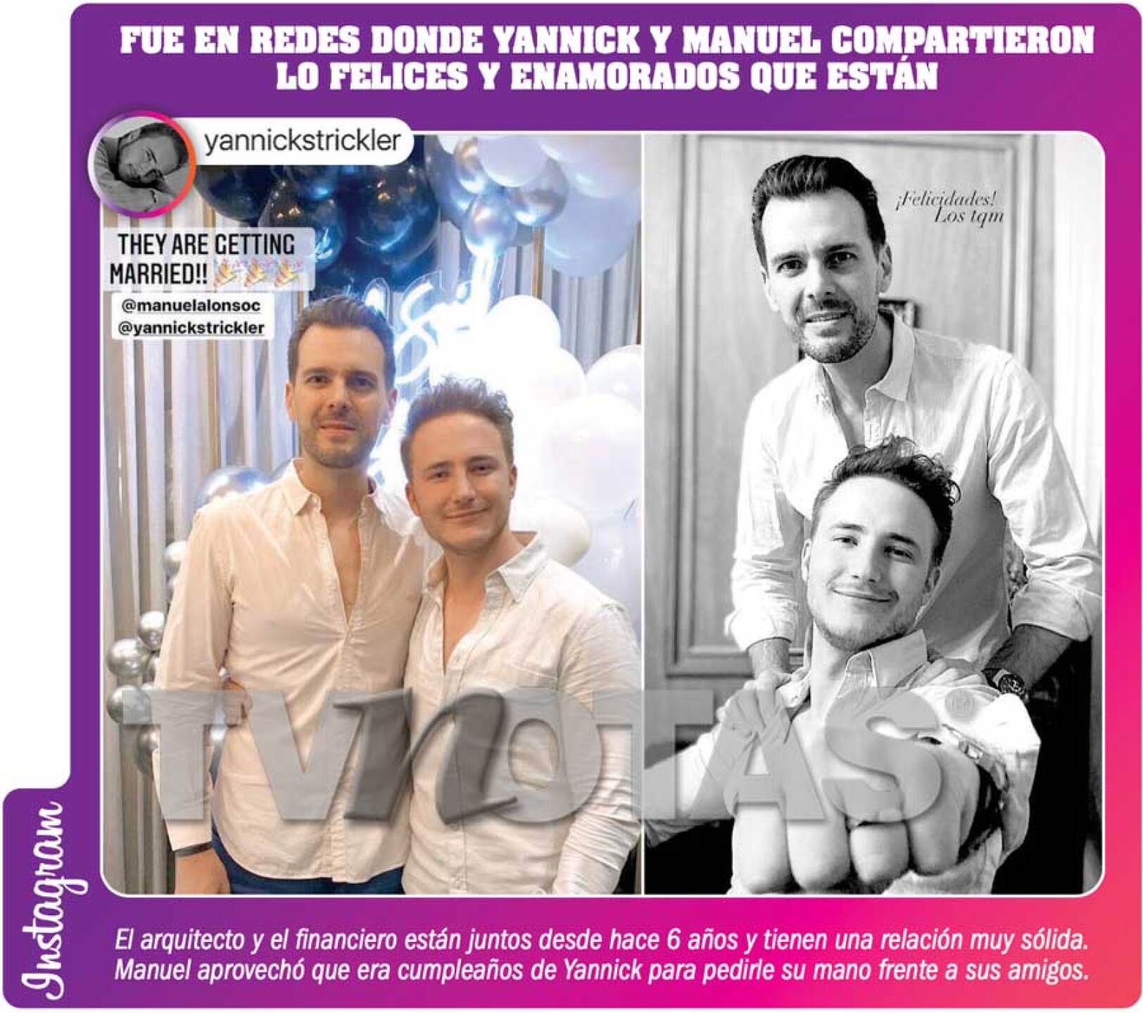 René Strickler está casado y todos se llevan bien