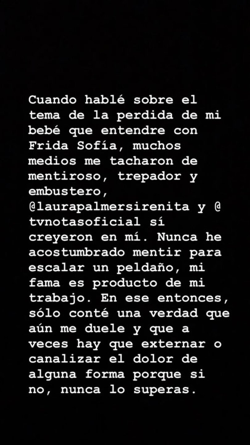 Se le fue con todo a Frida Sofía.