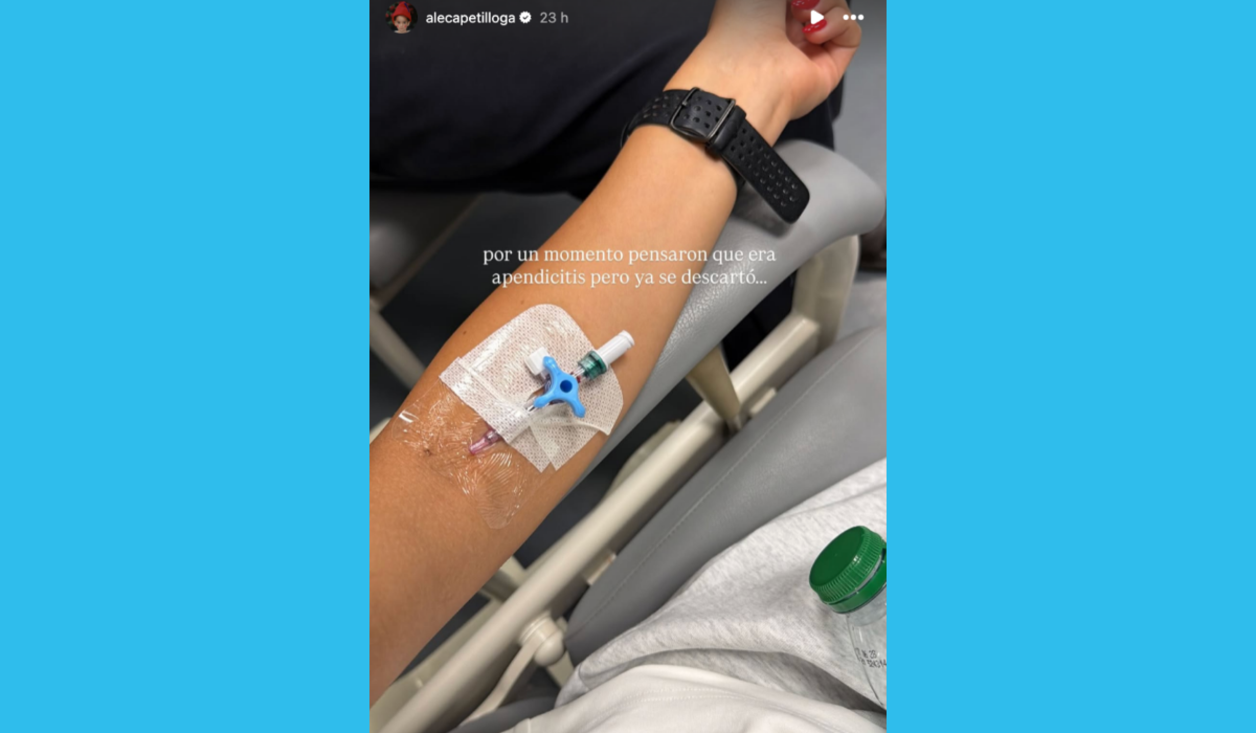 Ale Capetillo fue canalizada en un hospital