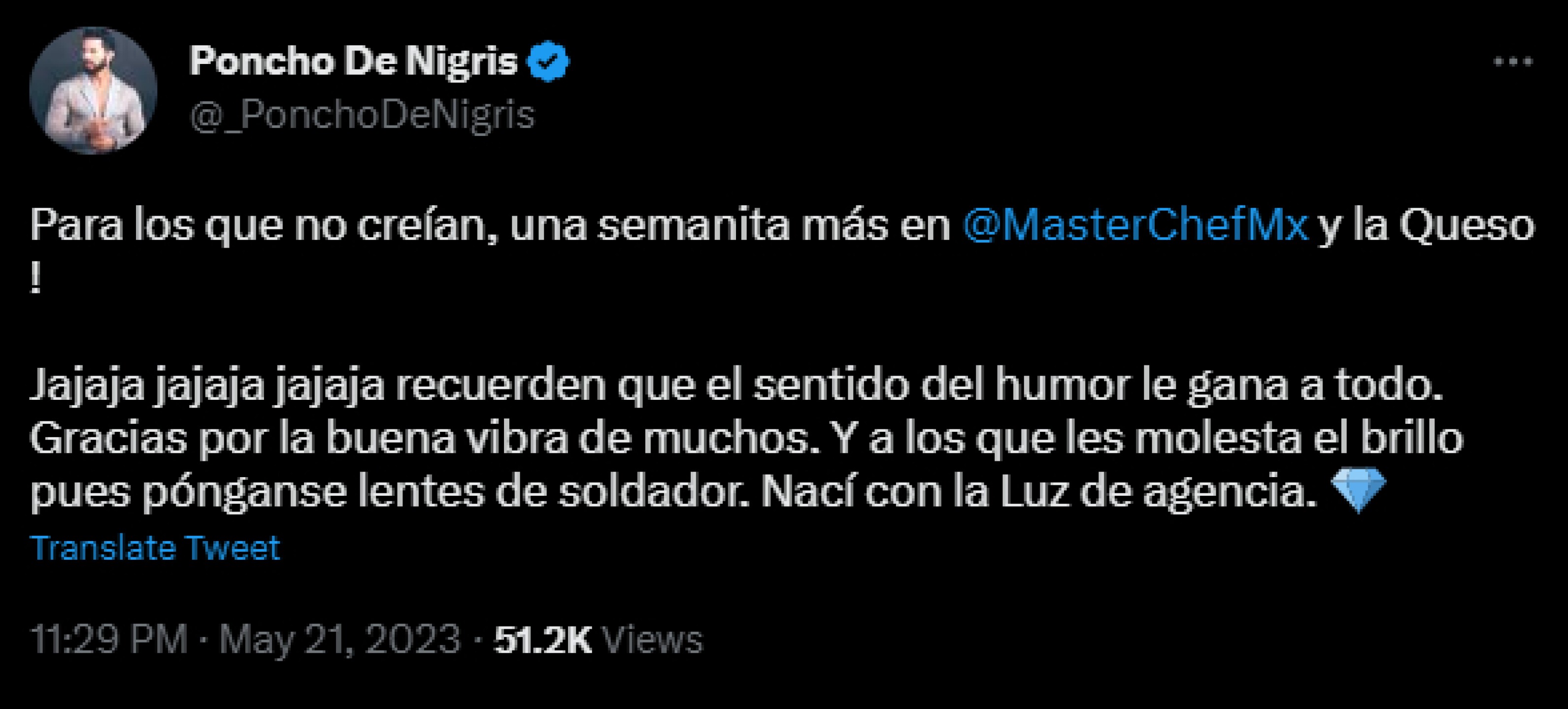 Poncho De Nigris defiende su participación en MasterChef Celebrity
