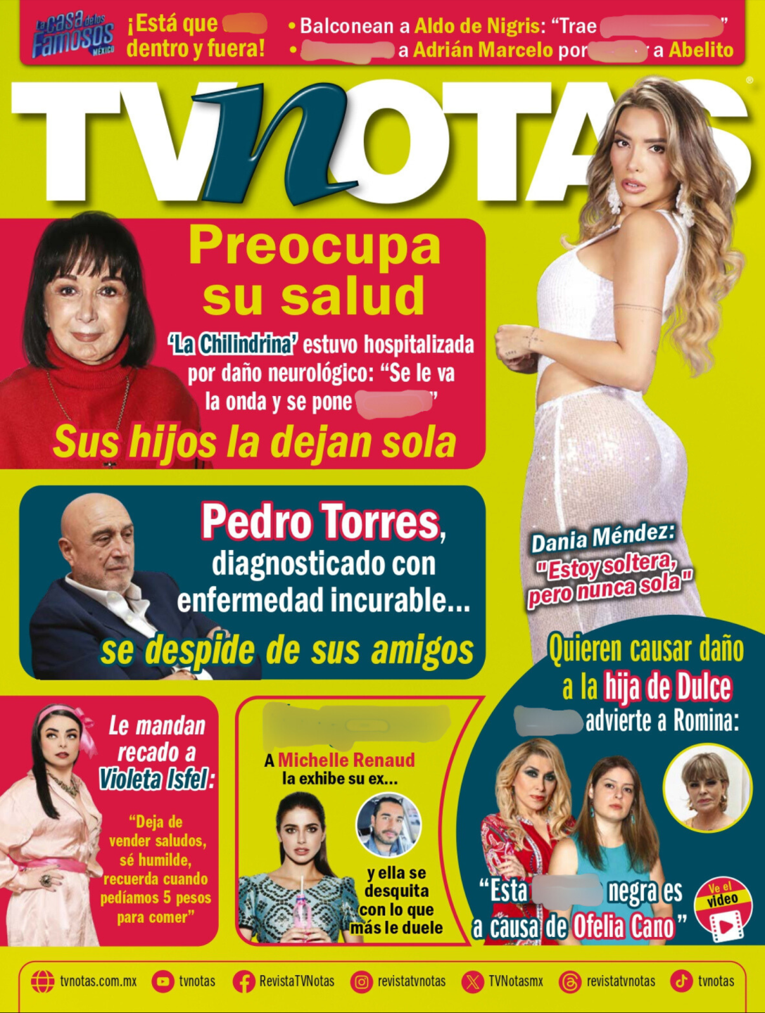 Portada TVNotas 1488 26 de agosto de 2025