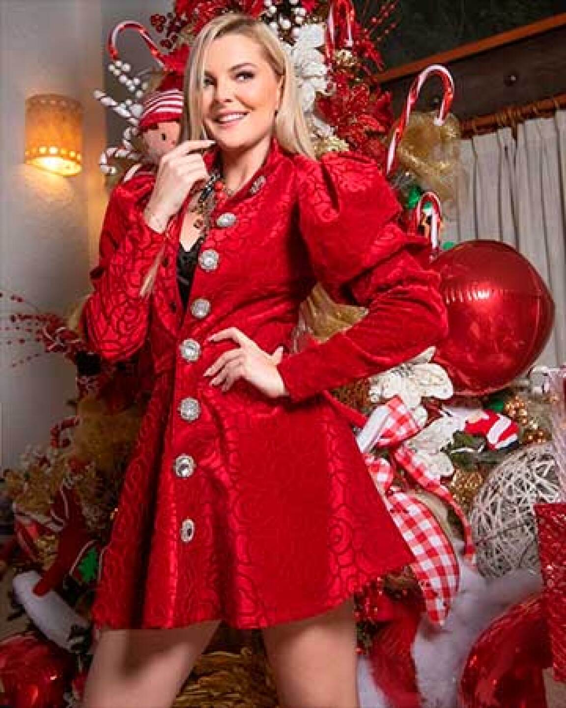 La actriz declaró que grabó canciones de Navidad con su pequeño
