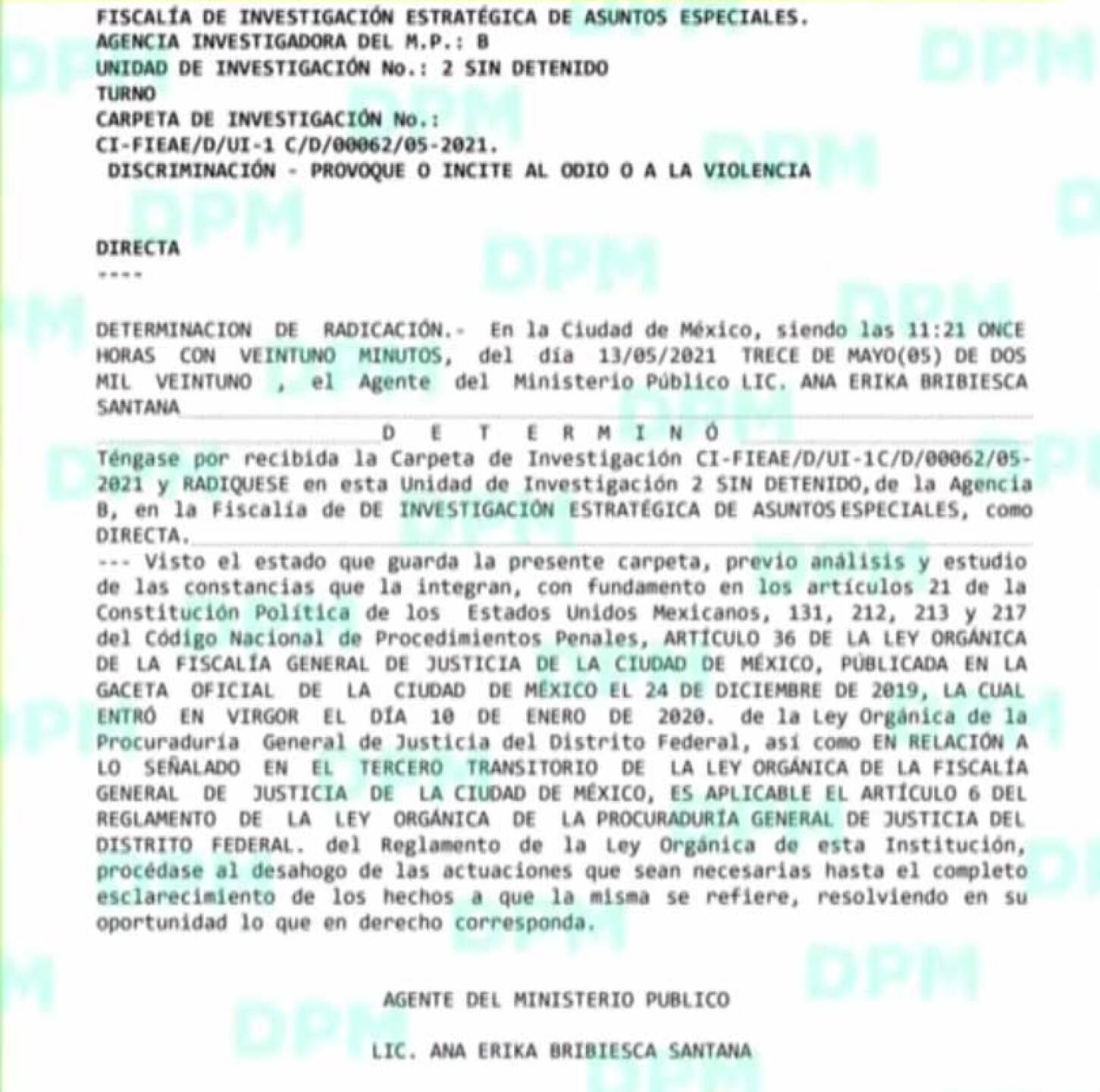 enrique guzmán denuncia gustavo adolfo infante fiscalía respuesta peticiones