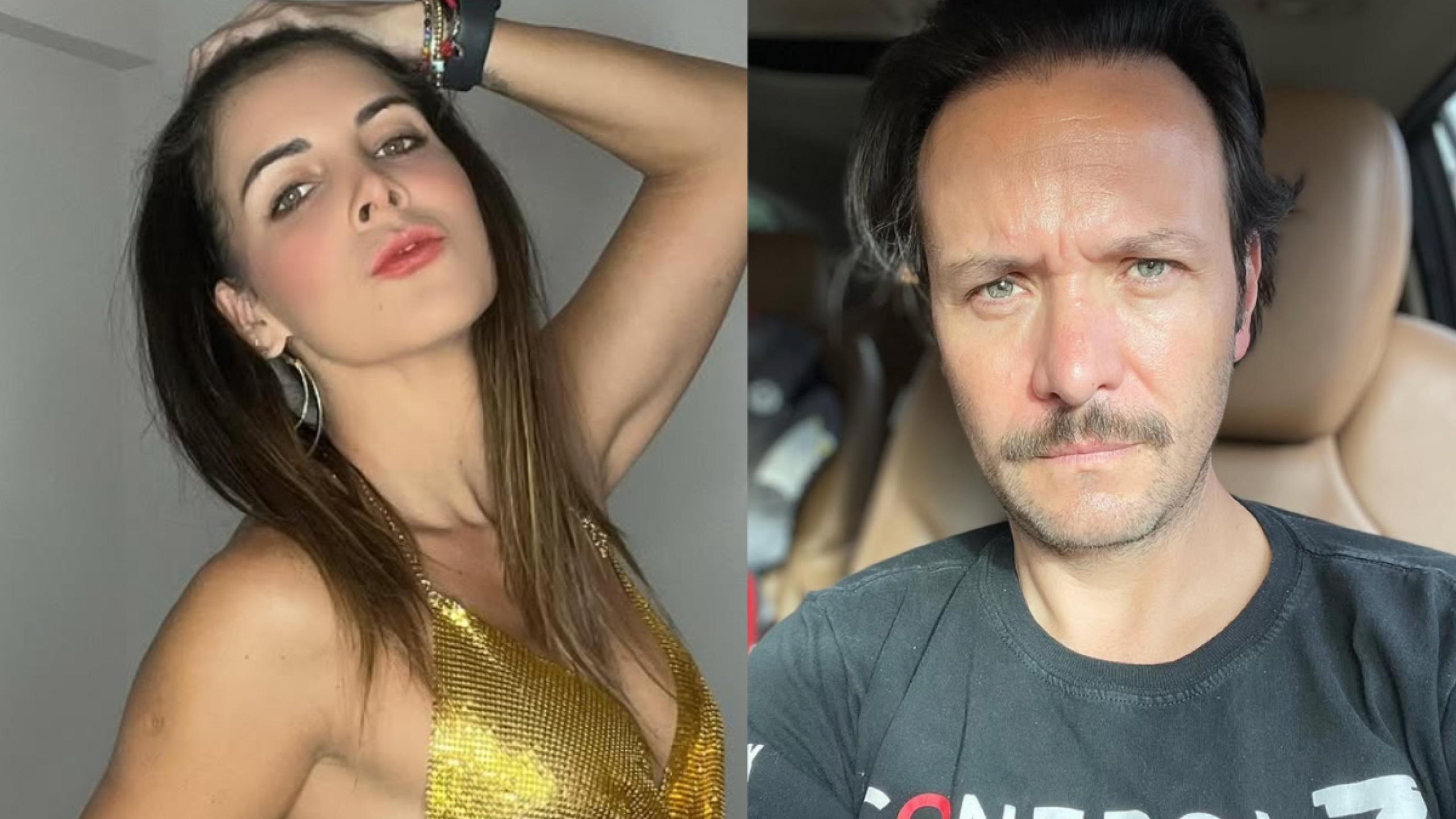 Adianez Hernández y Rodrigo Cachero estuvieron juntos en el aeropuerto junto a su hijo