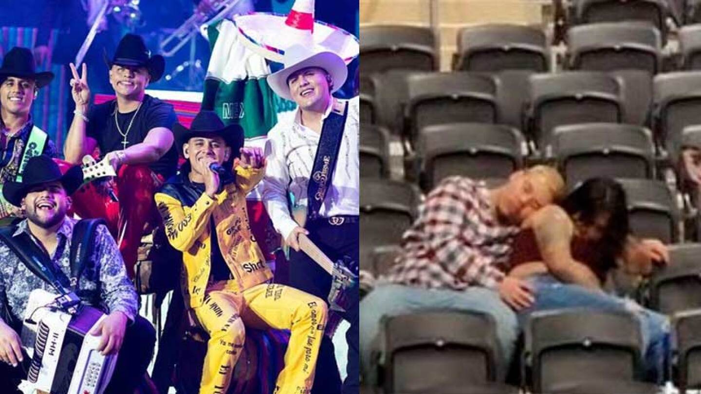 Una pareja se quedó perdidamente dormida en el concierto de Grupo Firme