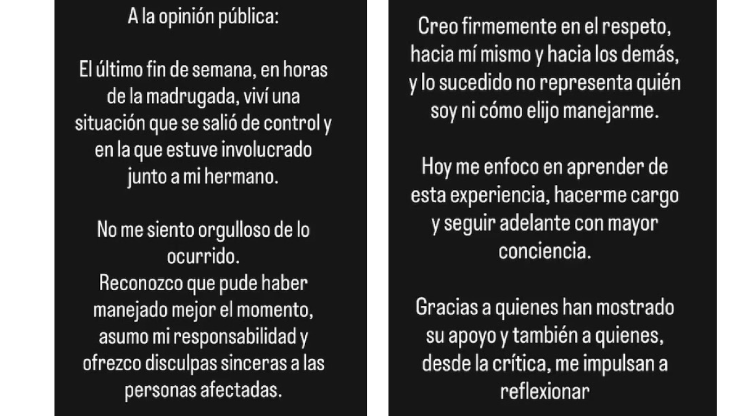 Rodrigo Brand pide disculpas por agresión a reportero