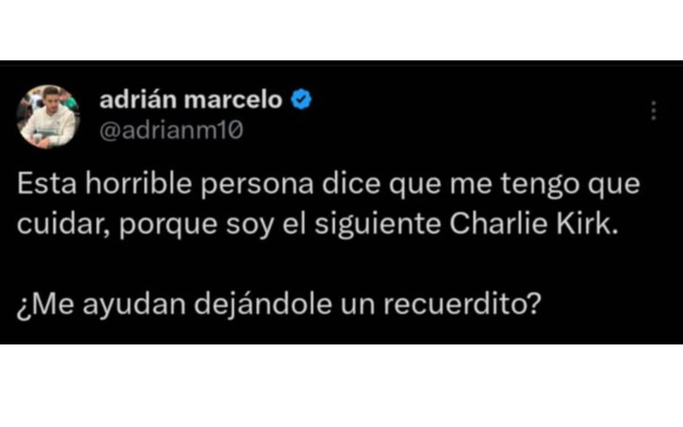 Amenaza contra Adrián Marcelo