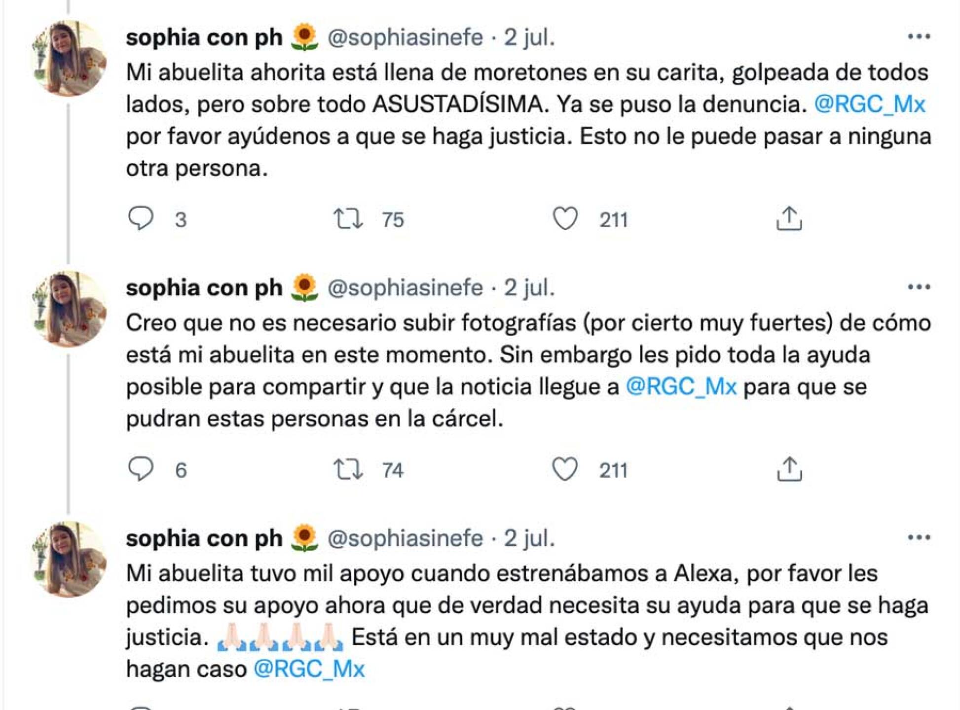 Ella es la abuelita a la que asaltaron en SLP