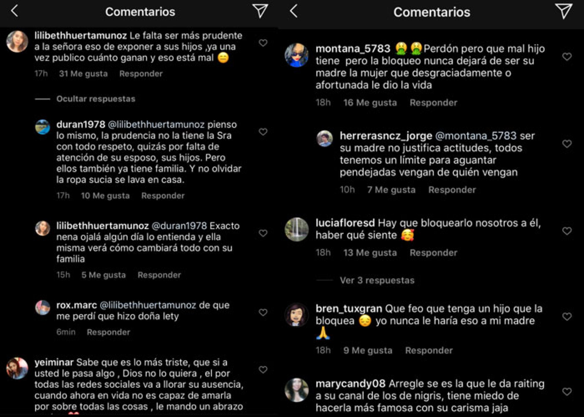 mamá poncho de nigris bloqueada