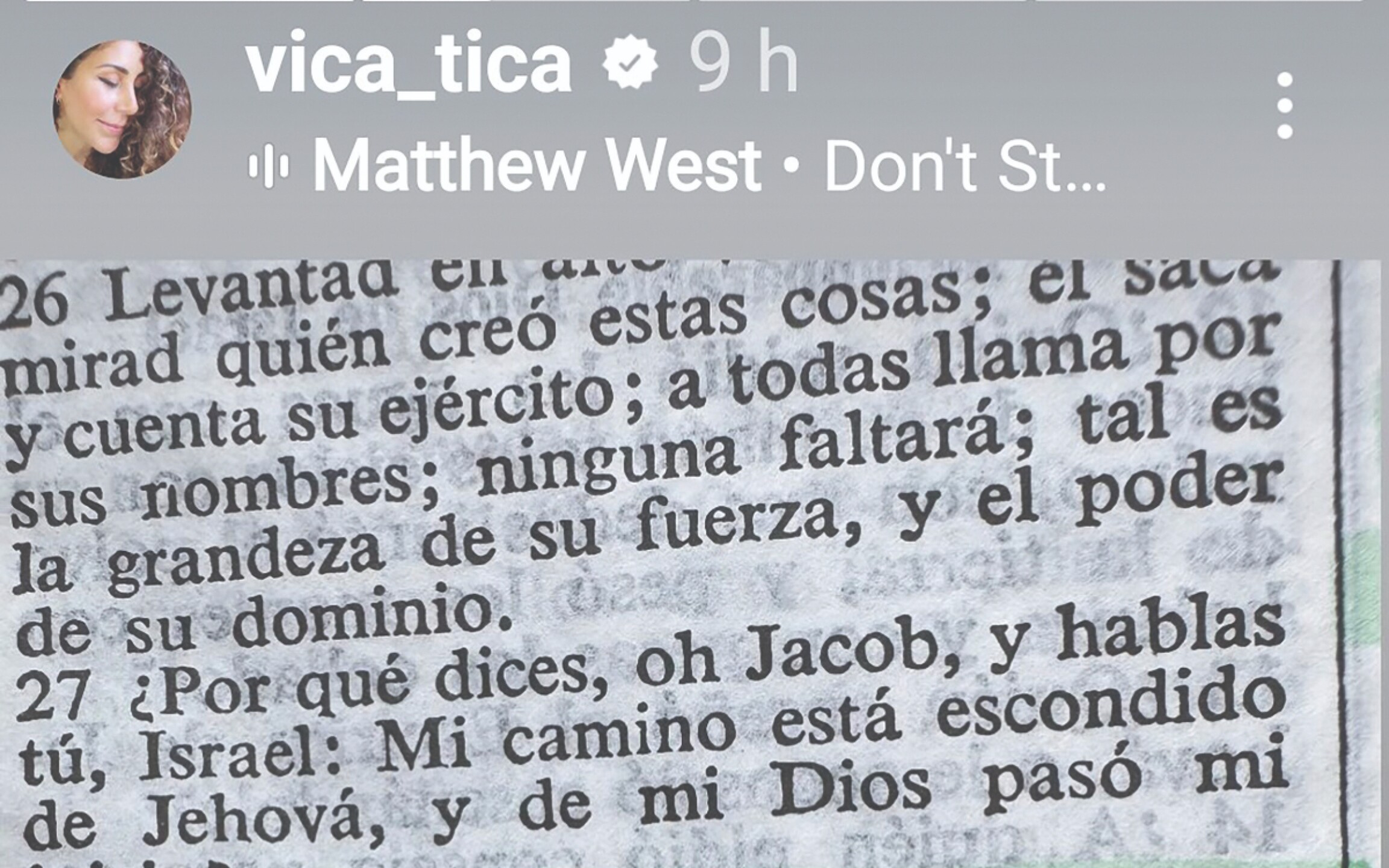 Mensaje Vica Andrade