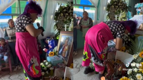 Payasos son contratados para el funeral de un niño