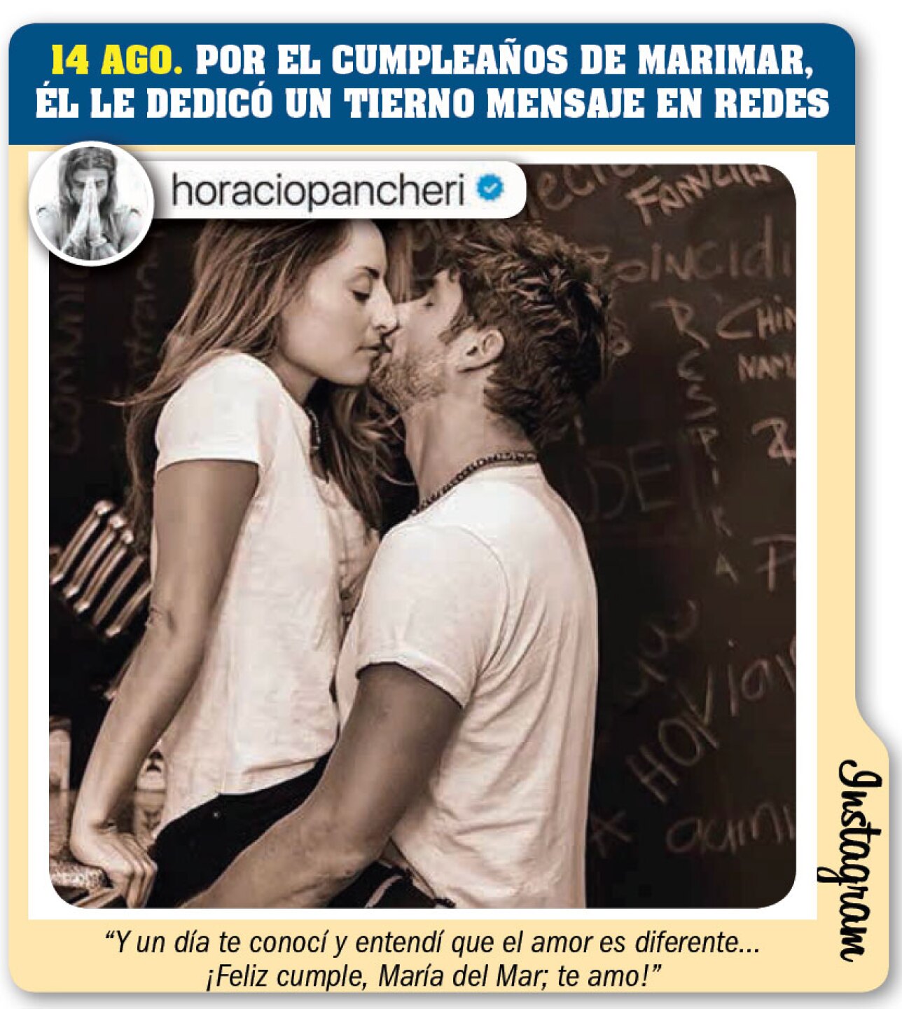 Ya sin nada que esconder, el actor nos contó los detalles de su romance con la actriz y su historia de amor.