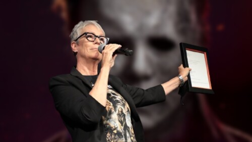 Jamie Lee Curtis está en la CDMX para promover 'Halloween' y hasta foto con Lolita Ayala se tomó