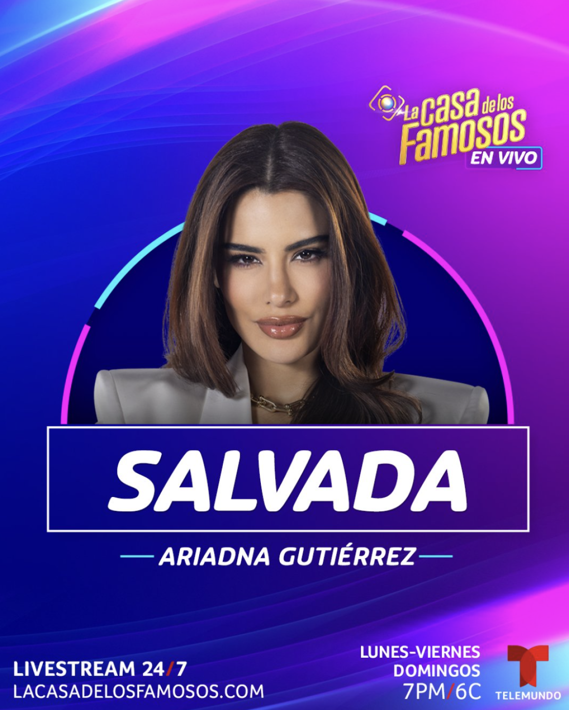 Salvada de la cuarta semana de La casa de los famosos Telemundo