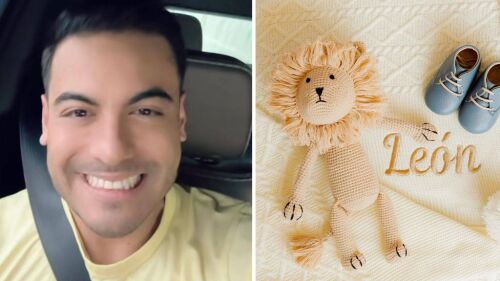 Carlos Rivera da la bienvenida a León, su hijo