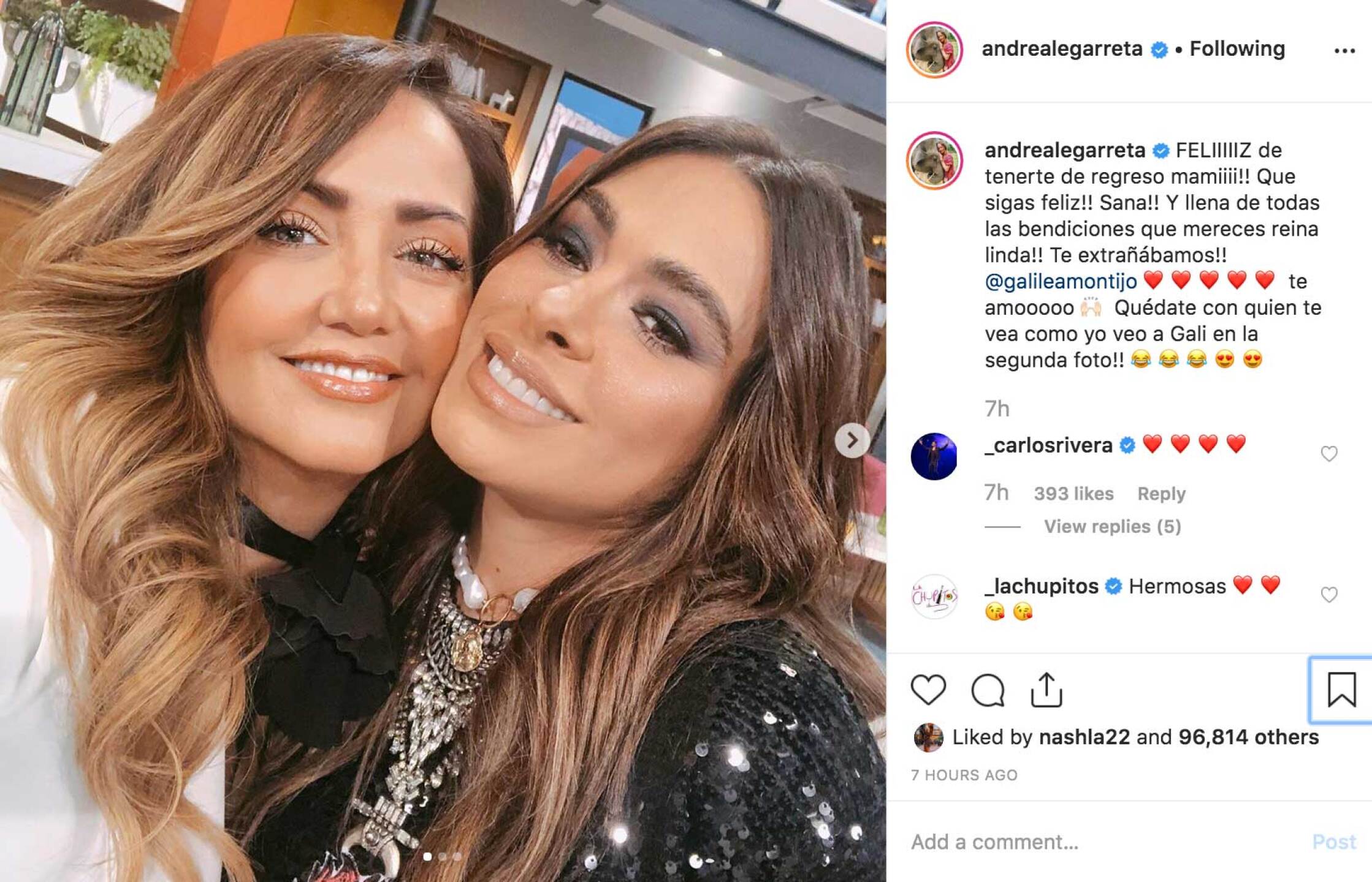 Instagram: @andrealegarreta