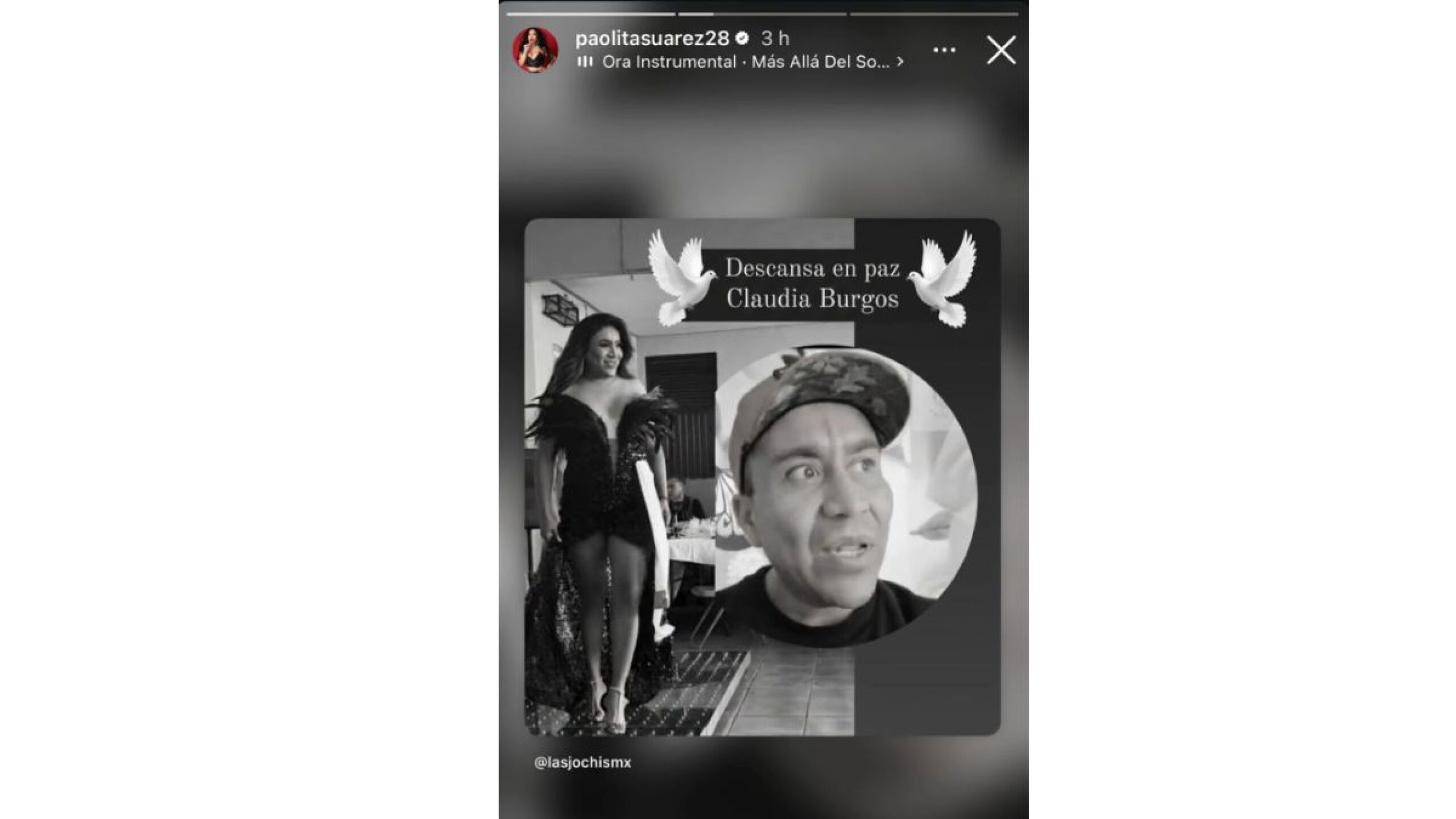 Muere Claudia Burgos, amiga de Las Perdidas