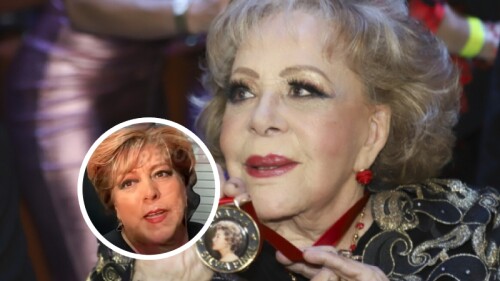 Silvia Pinal y su asistente