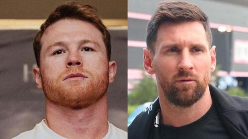 Canelo Álvarez amenaza a Messi por presuntamente pisar la playera de México