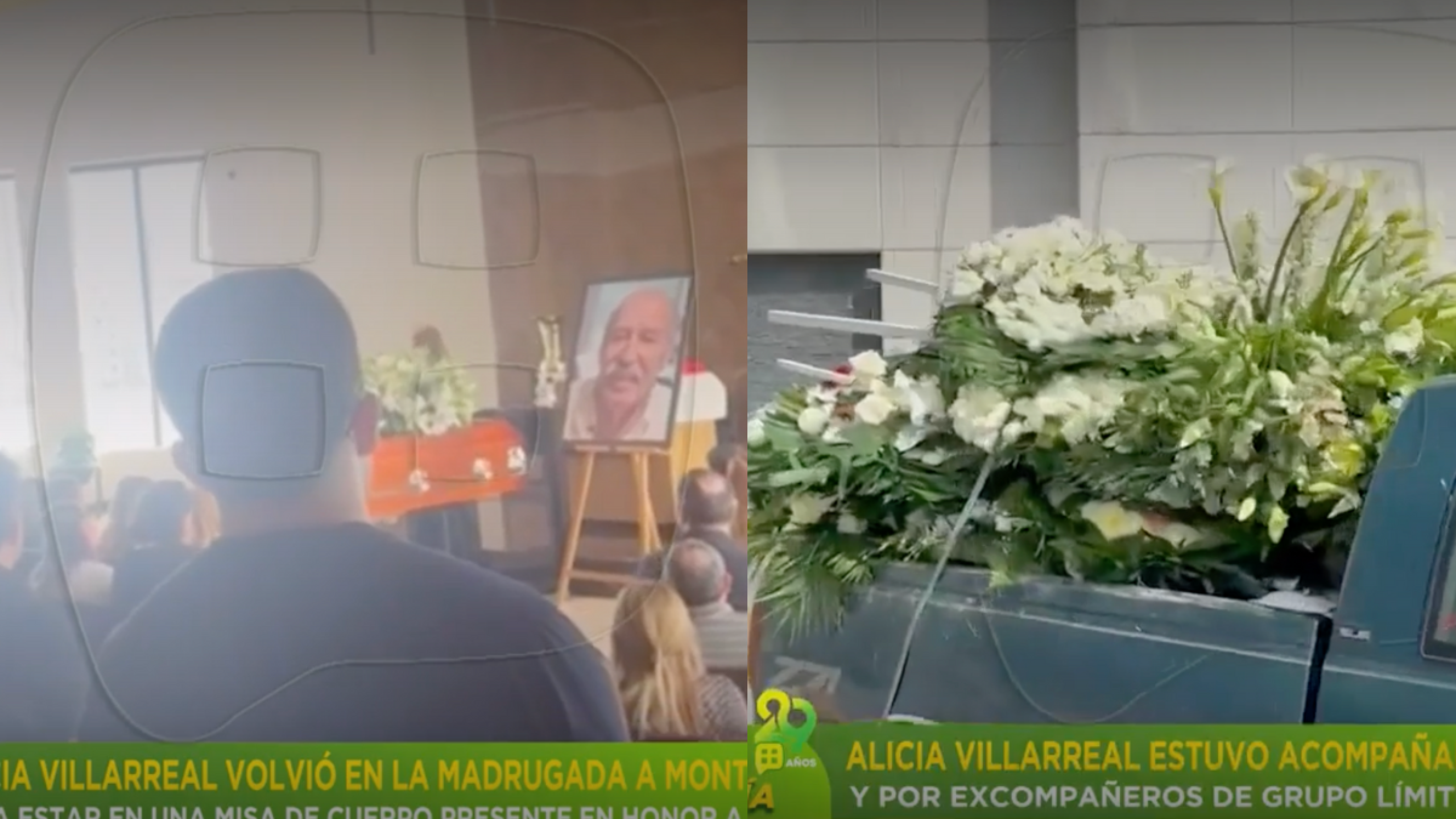 Funeral del papá de Alicia Villarreal