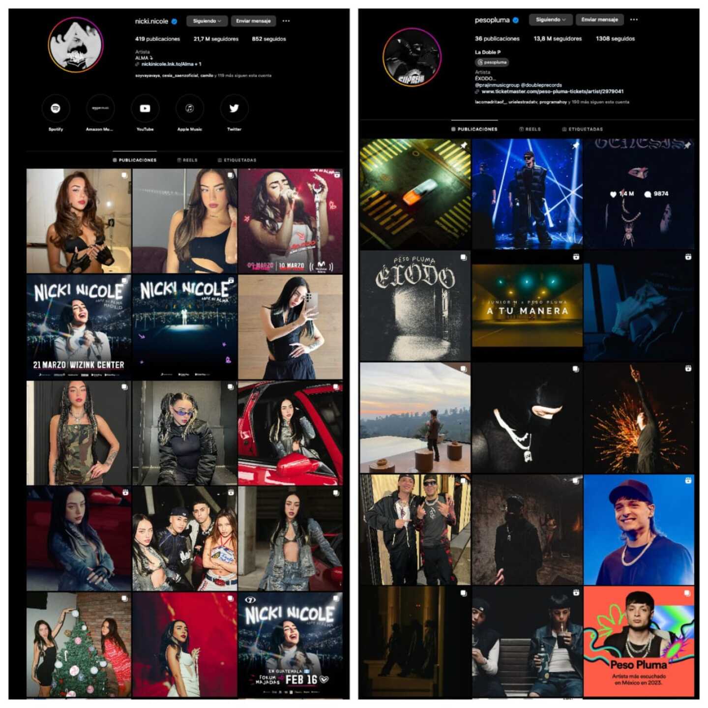 Peso Pluma elimina fotografías con Nicki Nicole de redes sociales ¡ya lo pasado pisado!