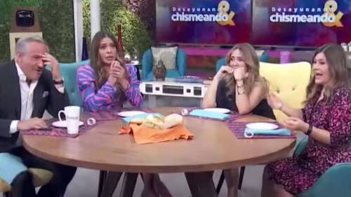 Integrante de Hoy da el azotón mientras entrevistaba a Marjorie de Sousa