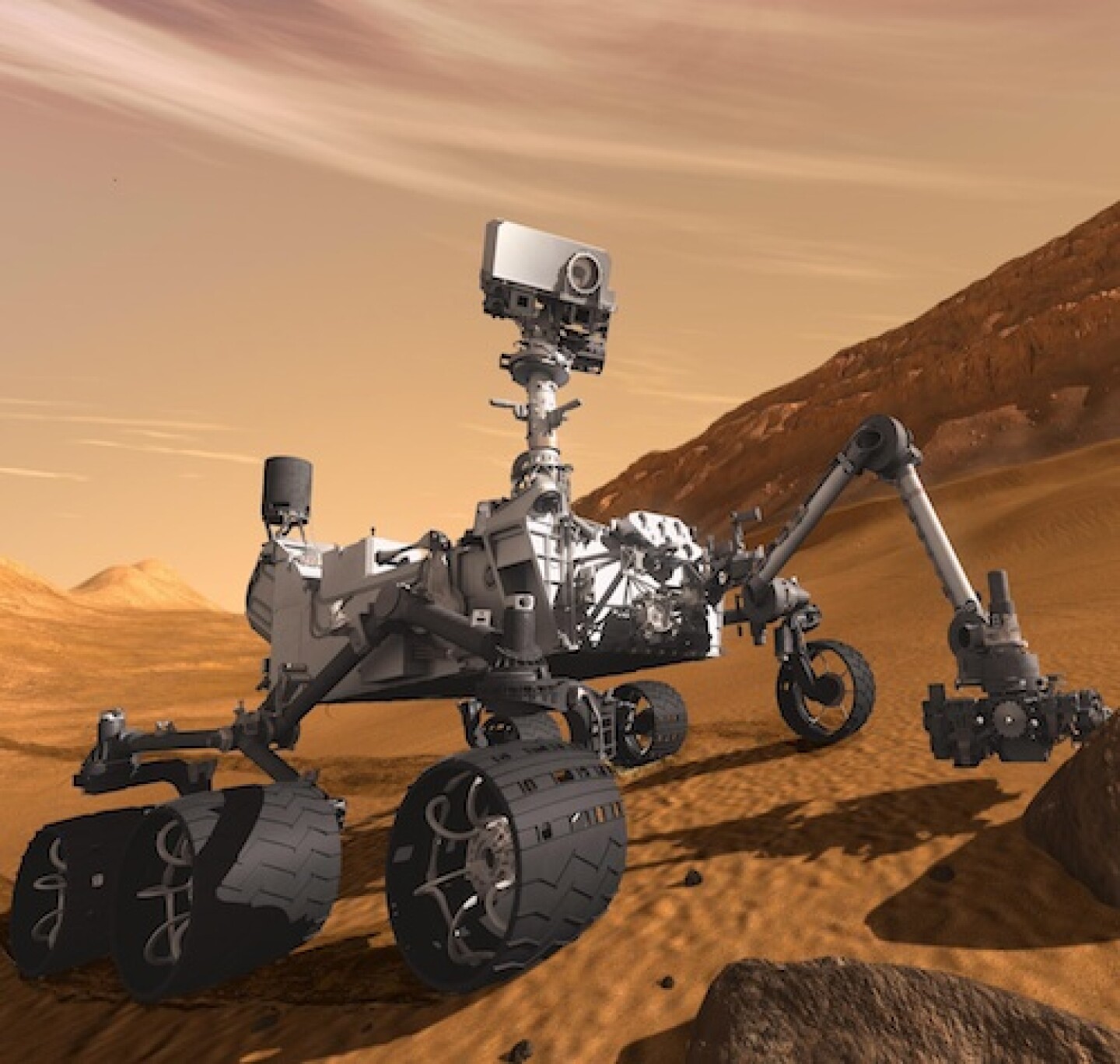 El 'Curiosity' recorrerá 9.65 millones de kilómetros en los próximos ocho meses y medio. Foto: EFE