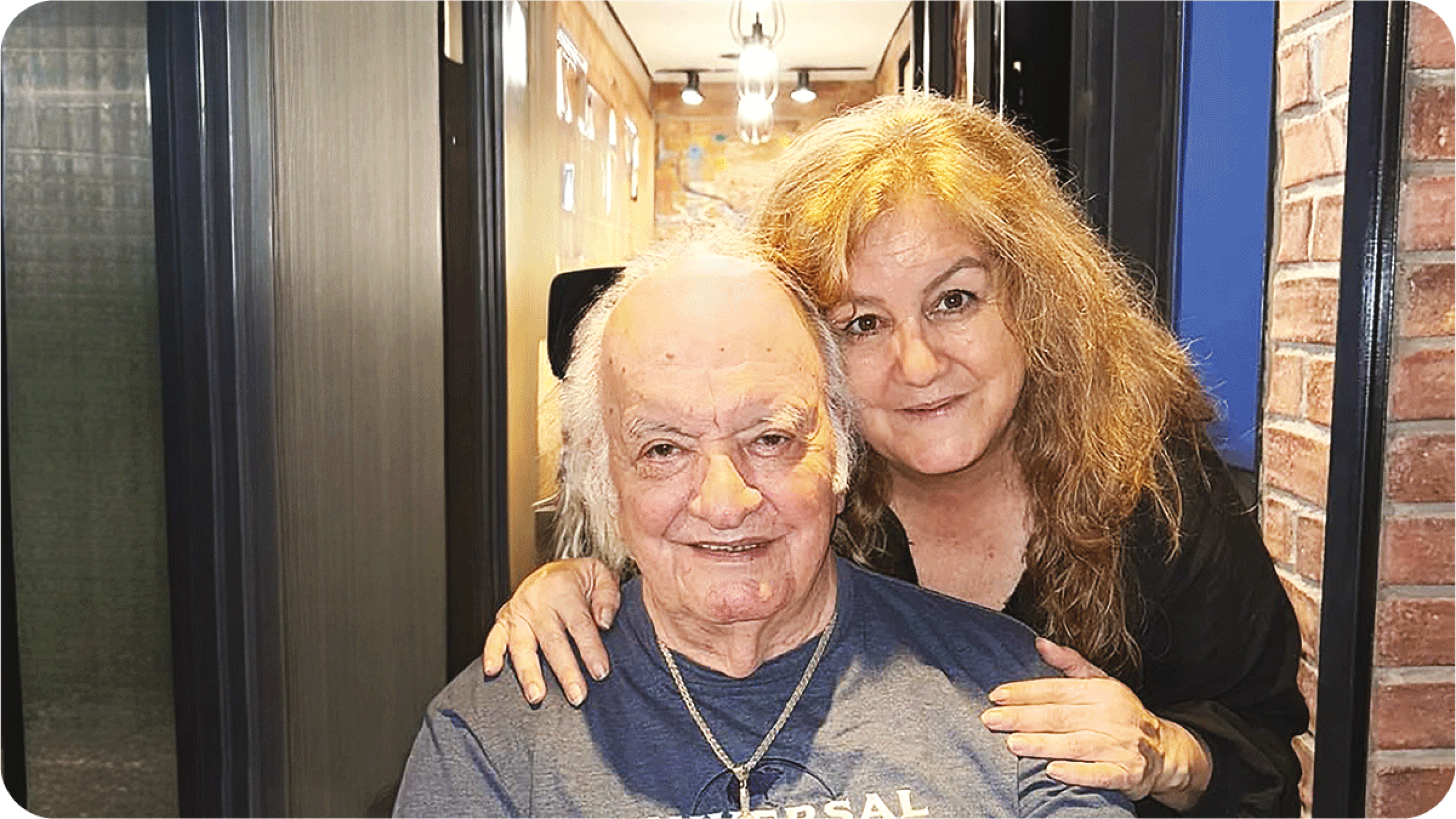 Patricia Larragaña y su papá