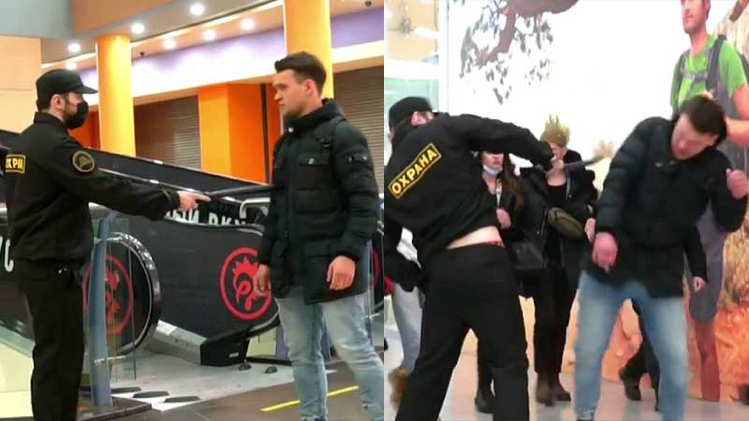 Influencer realiza broma en un centro comercial de Moscú