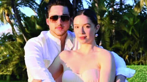 Mía Rubín y su novio Tarik Otón