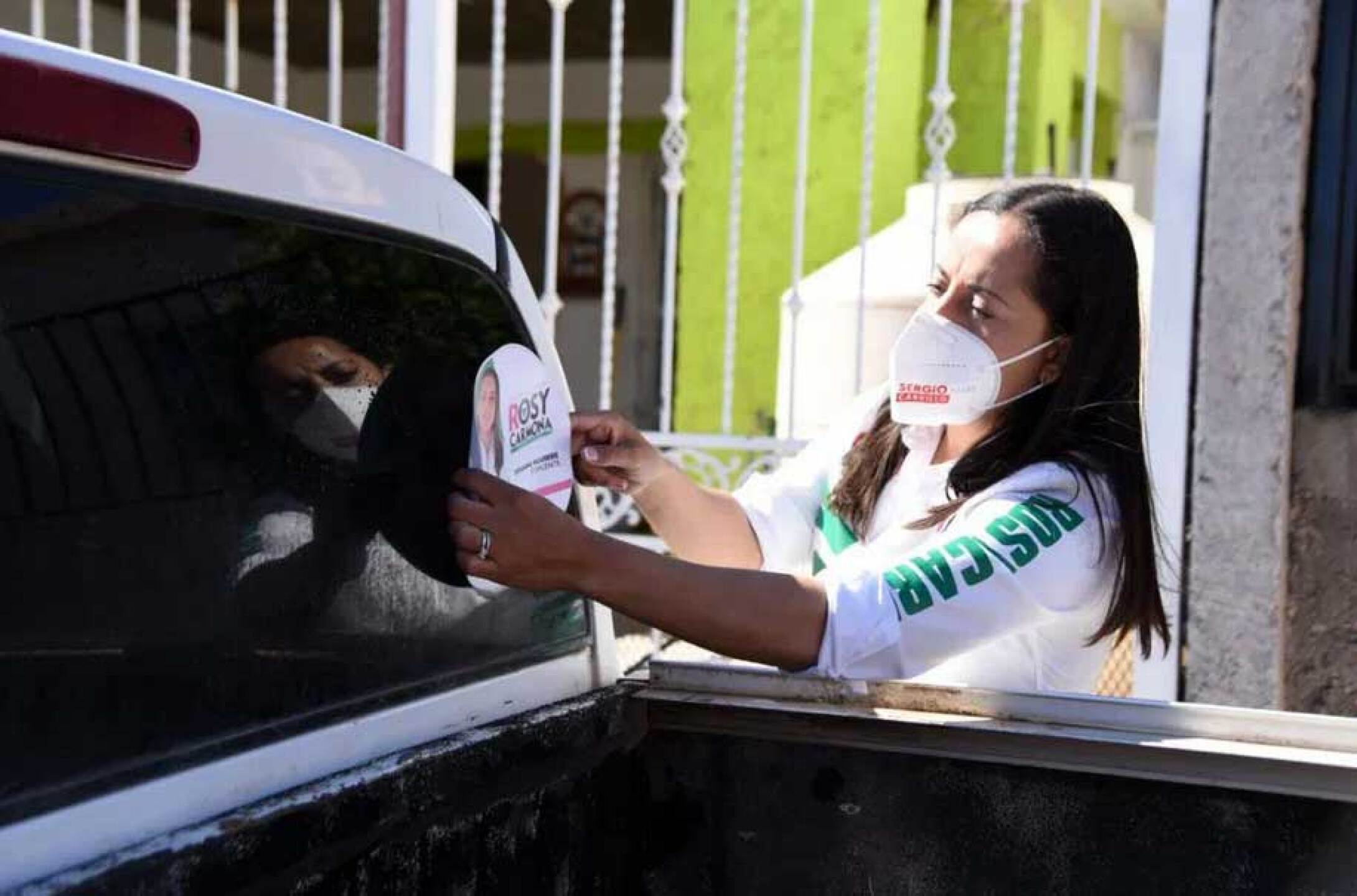 Rosy Carmona en campaña